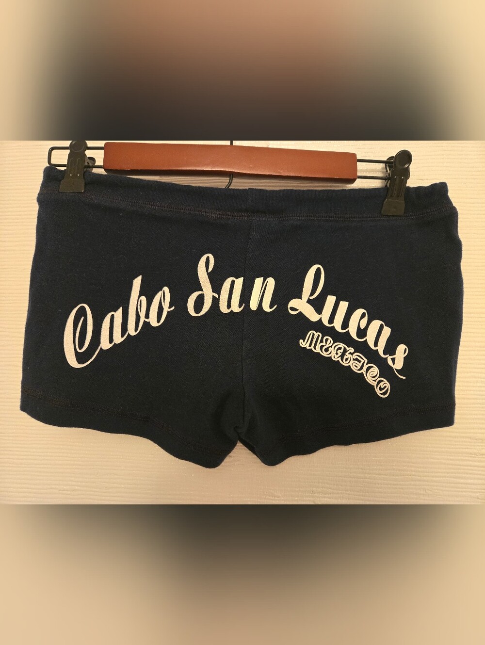 Cabo San Lucas Women's Navy Graphic Lounge Shorts - Small